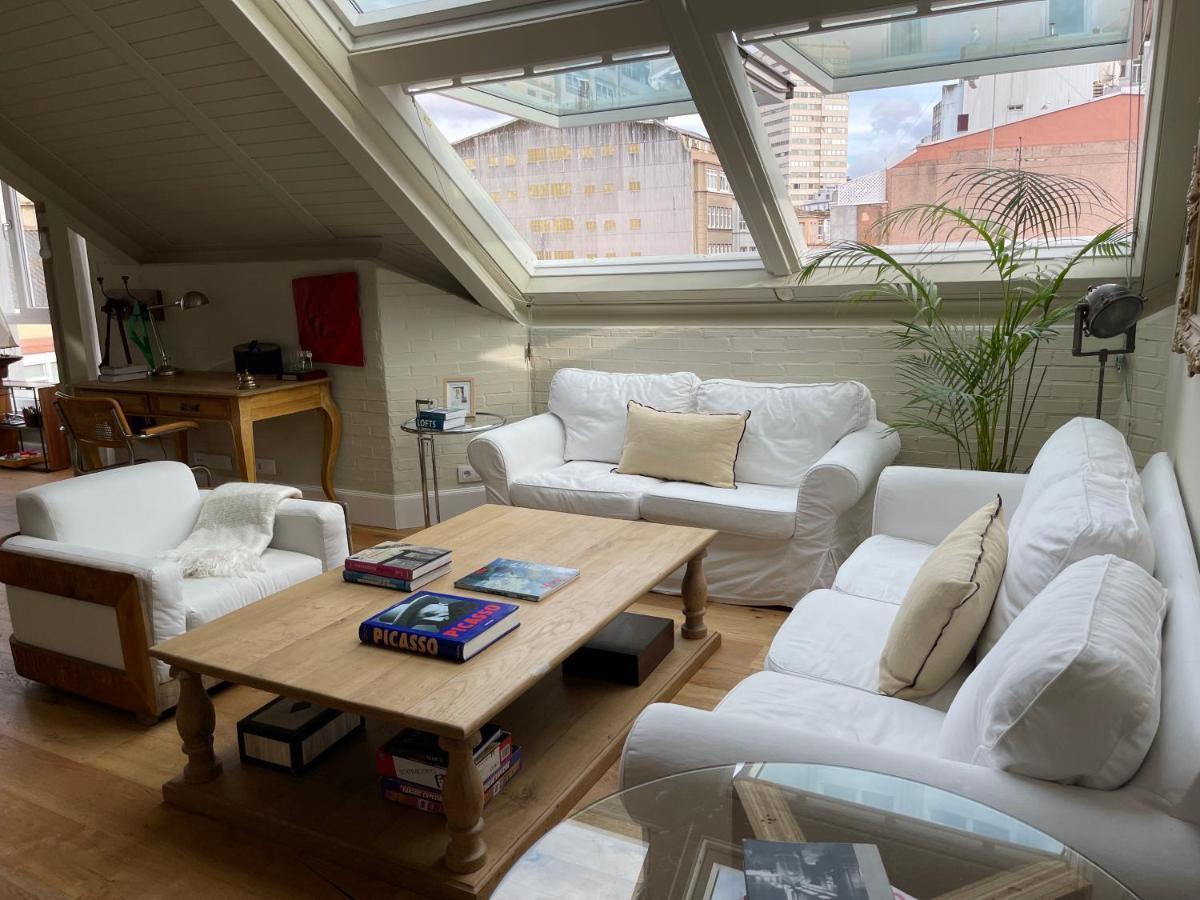 Espectacular Apartamento En El Centro De La Ciudad A Coruna Bagian luar foto