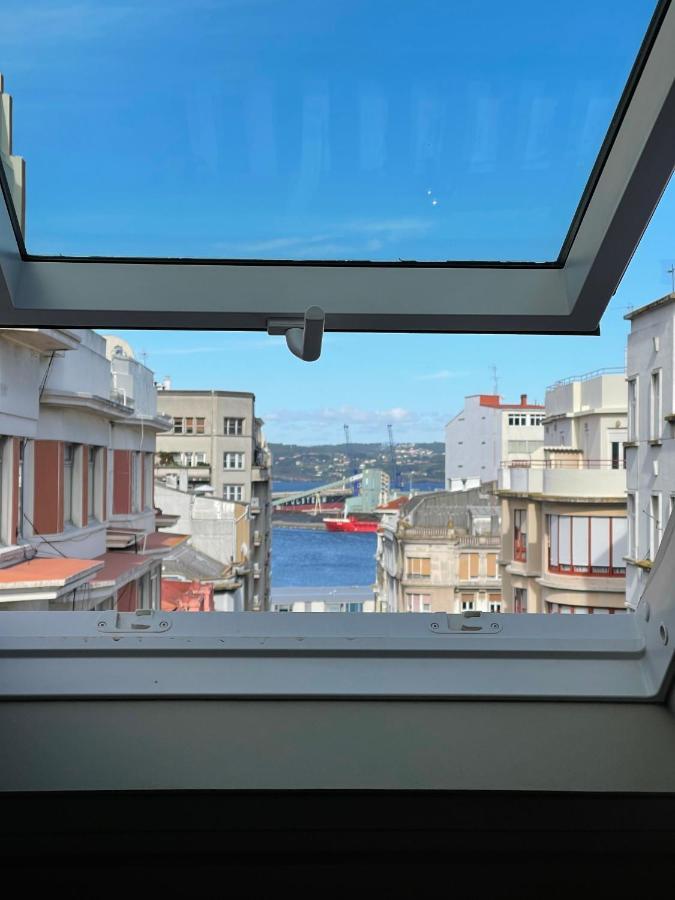 Espectacular Apartamento En El Centro De La Ciudad A Coruna Bagian luar foto
