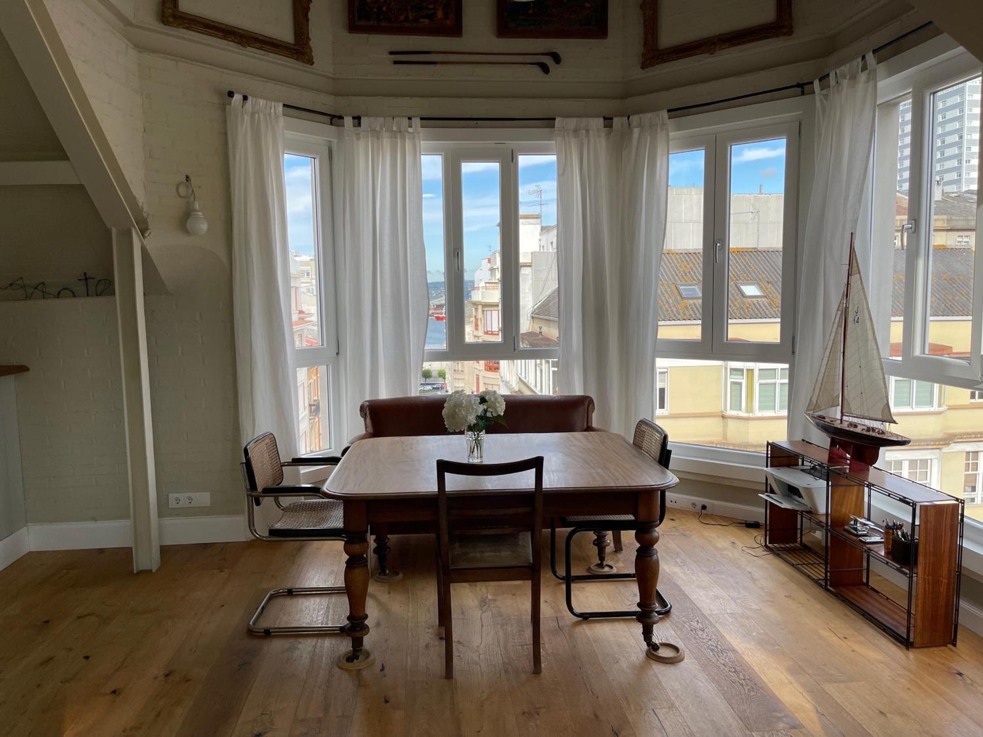 Espectacular Apartamento En El Centro De La Ciudad A Coruna Bagian luar foto